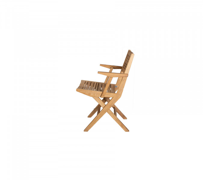 Flip zložljivi stol z naslonom iz tikovega lesa (54041T)